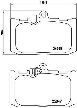 КОЛОДКИ HAM. ПЕРЕДНЯЯ FRONT ADVICS LEXUS