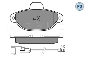 КОЛОДКИ HAM. FIAT P. SC/PUNTO/PANDA 0252143617/PD MEYLE