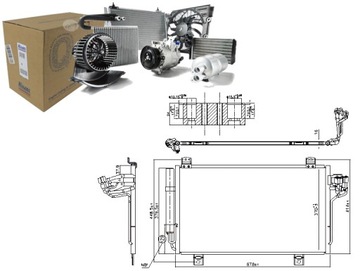 КОНДЕНСАТОР КОНДИЦИОНЕРА MAZDA 2 CX-3 1.5 1.5D 1.8D 08.14- NISSENS