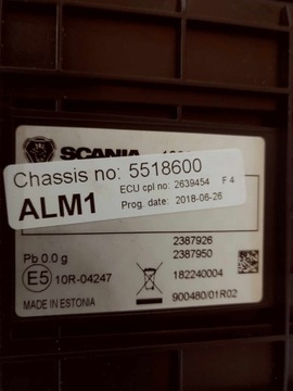 БЛОК УПРАВЛЕНИЯ ALARMU ALM1 SCANIA R NGS 2639454 2387926 2387950