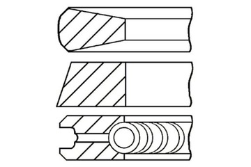 GOETZE КОЛЬЦА ПОРШНЕВЫЕ MAN MAN F2000 TGA D2840LF20-D2866LF45