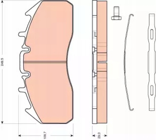 КОЛОДКИ ТОРМОЗНОЙ RENAULT MAGNUM 04- ПЕРЕД, ЗАД