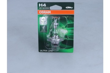 ЛАМПОЧКА H4 12V/60/55W P43T ULTRA LIFE (4 LETNIA ГАРАНТИЯ) BLISTER 1 ШТУКА