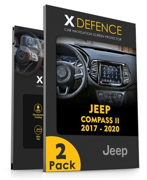 2W1 СТЕКЛО OCHRONNE NA NAWIGACJĘ ЭКРАН DO JEEP COMPASS II 2017-2020