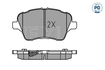 MEYLE КОЛОДКИ ТОРМОЗНЫЕ ПЕРЕД FORD B-MAX FIESTA VI TOURNEO COURIER