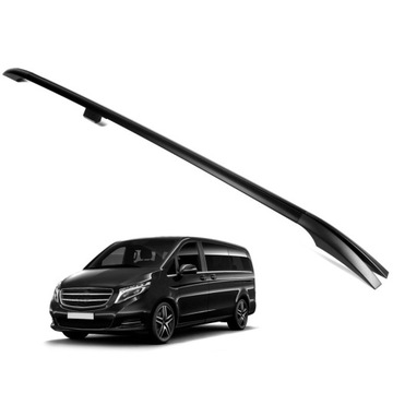 РЕЙЛИНГИ НА КРЫШУ MERCEDES W639 W447 VITO VIANO SHORT КОРОТКИЙ L1 ЧЕРНЫЕ