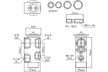 NISSENS КЛАПАН РАСШИРИТЕЛЬНЫЙ КОНДИЦИОНЕРА BMW 5 E60 5 E61 6 E63 6 E64