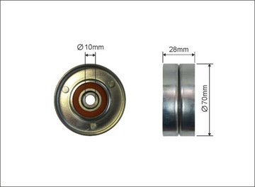 РОЛИКИ РЕМНЯ ПОЛИКЛИНОВОГО CAFFARO 304-00