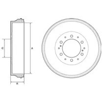 БАРАБАН ТОРМОЗНОЙ TOYOTA DELPHI