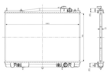 NRF РАДИАТОР ДВИГАТЕЛЯ ВОДЫ NISSAN FRONTIER XTERRA 2.4 3.3