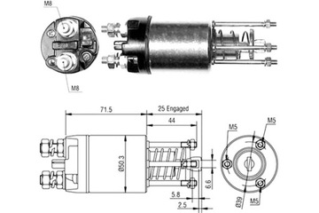 MAGNETI MARELLI ELEKTROMAGNES СТАРТЕРА FIAT 127 CINQUECENTO