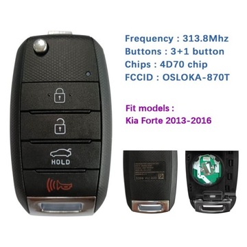 CN051133 PRAWDZIWEJ 4 КНОПКА KIA FORTE 2013-2016