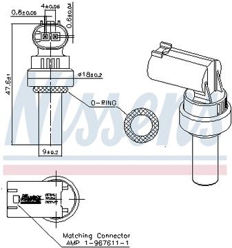 NISSENS 207046 ДАТЧИК, ТЕРМОМЕТР ЖИДКОСТИ ОХЛАЖДАЮЩЕЙ