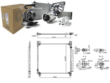 КОНДЕНСАТОР КОНДИЦИОНЕРА TOYOTA HILUX VIII 2.4D 2.8D 05.15- NISSENS