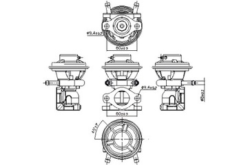 NISSENS КЛАПАН ЕГР IVECO DAILY IV FIAT DUCATO 2.3D 05.06-