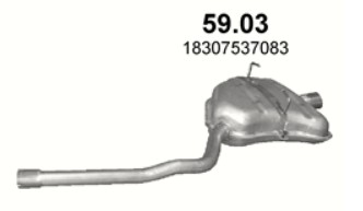 ГЛУШИТЕЛЬ КОНЕЧНЫЙ МИНИ COOPER 59.03