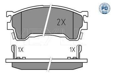 КОЛОДКИ HAM. MAZDA P. 626 91-/ PROBE 0252175416/PD MEYLE