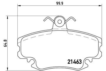 BREMBO КОЛОДКИ ТОРМОЗНЫЕ ПЕРЕД ZE БОЛТАМИ PROWADZĄCYMI СУППОРТА