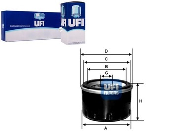 UFI ФИЛЬТР МАСЛА UFI, 23.489.00