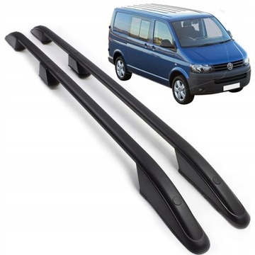 РЕЙЛИНГИ VW T6 T5 ЧЕРНЫЕ ДЛИННЫЙ CARAWELLA