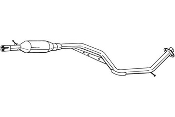 BOSAL ГЛУШИТЕЛЬ СИСТЕМЫ ВЫХЛОПНОЙ ЦЕНТРАЛЬНЫЙ MAZDA 5 1.8 2.0 02.05-05.10