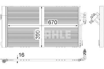 MAHLE КОНДЕНСАТОР КОНДИЦИОНЕРА MERCEDES VIANO W639 VITO MIXTO W639 VITO