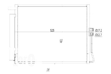 ABAKUS КОНДЕНСАТОР КОНДИЦИОНЕРА SOUL 09- 1.6 CRDI 1.6 I 16V 2.0I