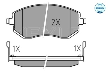 MEYLE КОЛОДКИ ТОРМОЗНЫЕ ПЕРЕД SUBARU BRZ FORESTER IMPREZA LEGACY IV