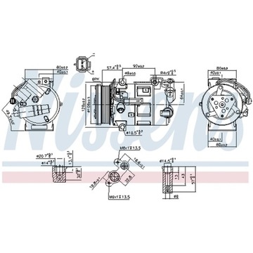 КОМПРЕССОР, КОНДИЦИОНЕР NISSENS 890210