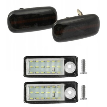 DYNAMISCHE BLINKER LED (LEUCHTDIODE) (LEUCHTDIODE) + GLÜHBIRNEN TABLIC LED (LEUCHTDIODE) (LEUCHTDIODE) AUDI A6 C5 UNIVERSAL