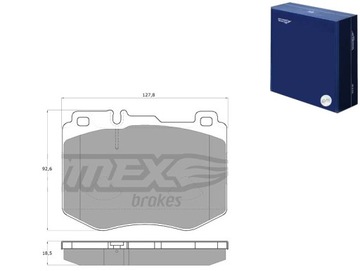 КОЛОДКИ ТОРМОЗНЫЕ MERCEDES W205 C-KLASA 14- ПЕРЕД TOMEX BRAKES