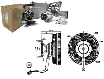 СЦЕПЛЕНИЕ ВЕНТИЛЯТОРА РАДИАТОРА SCANIA P G R T DC13.05-DT16.08 03.04-