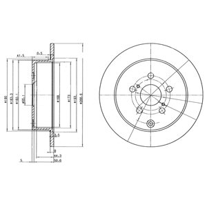 КОМПЛЕКТ. ТОРМОЗНОЙ ДИСК ТОРМОЗНЫХ DELPHI BG3822