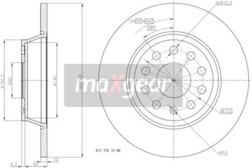 ДИСК HAM. VW T. GOLF5A3PASSAT05-OCTAVIA 282