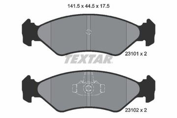 TEXTAR 2310101 КОЛОДКИ ТОРМОЗНЫЕ