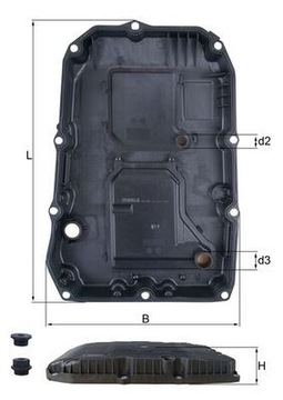 ПОДДОН МАСЛЯНЫЙ DO АВТОМАТ MAHLE HX 196 НАБОР MERCEDES