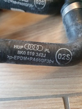 AUDI OE 8K0819342J ПАТРУБОК ПАТРУБОК ТРУБА ВОДЫ