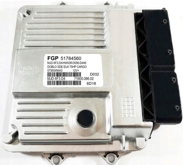 КОМПЬЮТЕР ECU FIAT DOBLO 1.3 51784560 MJD6F3.D4