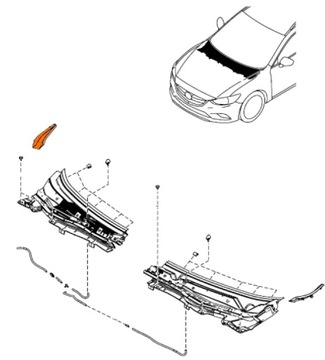 НАКЛАДКА PROFIL LISTEK КОНЦОВКА ЖАБО LH RH MAZDA 6 12-2017 OE НОВЫЕ