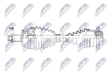 ПОЛУОСЬ ПРИВОДНАЯ VW/SKODA/SEAT 1.4I 16V POLO 01-08,