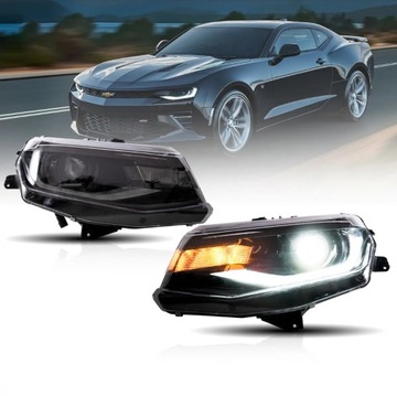 ФАРА ФОНАРИ ПЕРЕДНЯЯ FULL LED (СВЕТОДИОД ) VLAND КОМПЛЕКТ CHEVROLET CAMARO 2016-2018