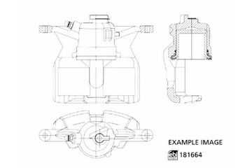 FEBI BILSTEIN СУППОРТ ТОРМОЗНОЙ ПЕРЕД L AUDI A3 Q3 SEAT ALHAMBRA