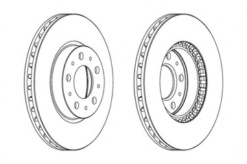 FERODO ДИСКИ ТОРМОЗНЫЕ ТОРМОЗНЫЕ 2 ШТУКИ. ПЕРЕД VOLVO 850 940 II C70 I S70 S90 I