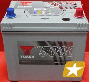 YUASA YBX5005 АККУМУЛЯТОР 65AH 550A P+