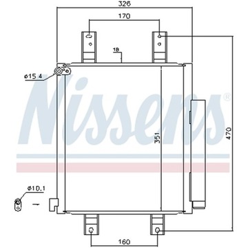 КОНДЕНСАТОР, КОНДИЦІОНЕР NISSENS 940554