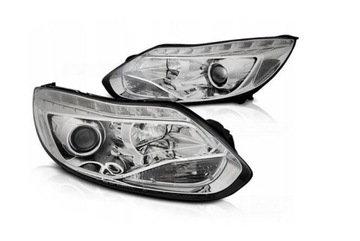 ФОНАРИ ПЕРЕДНЯЯ НОВЫЕ FORD FOCUS MK3 11- 10.14 LED (СВЕТОДИОД ) CHROME