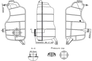 NISSENS БАК РАЗШИРИТЕЛЬНЫЙ ЖИДКОСТИ ОХЛАЖДАЮЧЕЙ FORD FIESTA IV OPEL