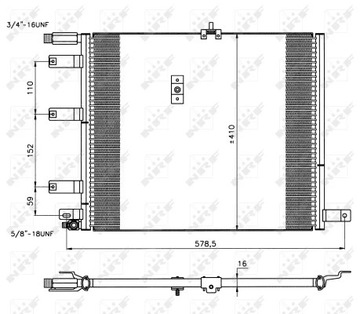 NRF 35212 КОНДЕНСАТОР, КОНДИЦИОНЕР