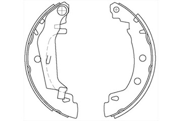 STARLINE КОЛОДКИ ТОРМОЗНЫЕ КОМПЛЕКТ S BC 08750 КОМПЛЕКТ