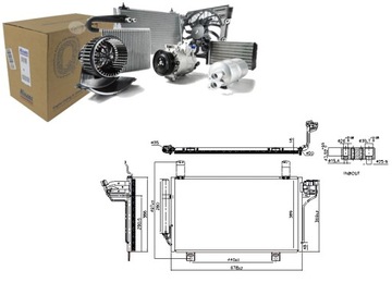 КОНДЕНСАТОР КОНДЕНСАТОР КОНДИЦИОНЕРА NISSENS 941202 MAZDA CX-5 2.0 2.5